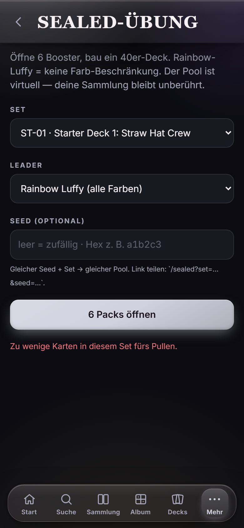 Sealed-Übung in Berry