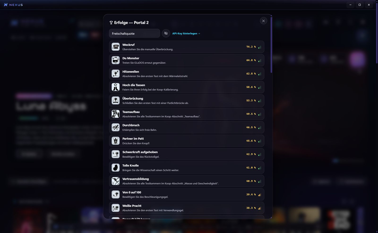 NEXUS Achievements Overlay
